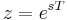  \begin{align} z &= e^{sT} \end{align} 