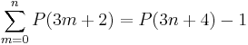 \sum_{m=0}^n P(3m%2B2)=P(3n%2B4)-1