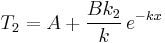 T_2=A%2B\frac{Bk_2}{k}\,e^{-kx}