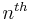  \textstyle n^{th} 