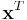 \mathbf{x}^T