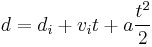 d = d_i %2B v_it %2B a\frac{t^2}2