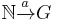 \mathbb{N} \xrightarrow{a} G