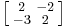 \left [\begin{smallmatrix}2&-2\\-3&2\end{smallmatrix}\right ]