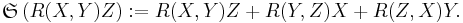 \mathfrak{S}\left(R(X,Y)Z\right)�:= R(X,Y)Z %2B R(Y,Z)X %2B R(Z,X)Y.