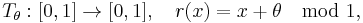 T_\theta�: [0,1] \rightarrow [0,1],\quad r(x) = x %2B \theta \mod 1, 