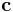 \mathbf{c}