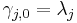 \gamma_{j,0} = \lambda_j