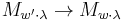 M_{w'\cdot\lambda}\to M_{w\cdot\lambda}