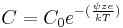 C=C_0e^{-(\frac{\psi ze}{kT})}