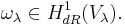 \omega_\lambda \in H^1_{dR}(V_\lambda).