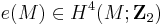 e(M) \in H^4(M;\mathbf{Z}_2)