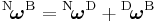  {}^\mathrm{N}\!\boldsymbol{\omega}^\mathrm{B} = {}^\mathrm{N}\!\boldsymbol{\omega}^\mathrm{D} %2B {}^\mathrm{D}\!\boldsymbol{\omega}^\mathrm{B} 