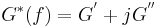 \ G^{*}(f)=G^{'}%2BjG^{''} 