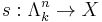 s:\Lambda^n_k\rightarrow X