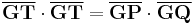 
\overline{\mathbf{GT}} \cdot \overline{\mathbf{GT}} = 
\overline{\mathbf{GP}} \cdot \overline{\mathbf{GQ}}
