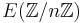 E(\mathbb{Z}/n\mathbb{Z})