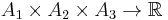  A_1\times A_2\times A_3 \to \mathbb R