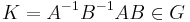 K = A^{-1} B^{-1} A B \in G