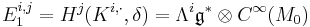  E_1^{i,j} = H^j (K^{i,\cdot},\delta) = \Lambda^i {\mathfrak g}^* \otimes C^{\infty}(M_0)