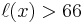 \ell(x)>66