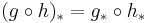 (g\circ h)_* = g_*\circ h_*