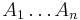  A_{1} \ldots A_{n} 