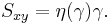  S_{xy}  = \eta (\gamma )\gamma.\, 