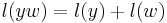 l(yw)=l(y)%2Bl(w)