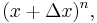 (x%2B\Delta x)^n,