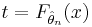 t=F_{\hat\theta_n}(x)