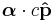  \boldsymbol{\alpha}\cdot c\bold{\hat{p}} \,\!