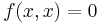 f(x,x)=0