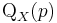 \operatorname{Q}_X(p)