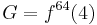 G = f^{64}(4)\, 