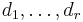 {d_1 ,\dots , d_r }