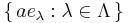 \{\,ae_\lambda:\lambda \in \Lambda\,\}