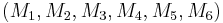 (M_1,M_2,M_3,M_4,M_5,M_6)