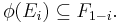 \phi(E_i)\subseteq F_{1-i}.