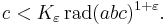 c < K_\varepsilon\, \operatorname{rad}(abc)^{1%2B\varepsilon}.