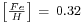 \begin{smallmatrix}\left[\frac{Fe}{H}\right]\ =\ 0.32\end{smallmatrix}