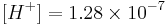 [H^%2B] = 1.28 \times 10^{-7}