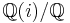  \mathbb{Q}(i) / \mathbb{Q} 