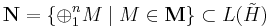 {\mathbf N} = \{\oplus_1 ^n M \; | \; M \in {\mathbf M} \} \sub L({\tilde H})