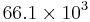 66.1 \times 10^3