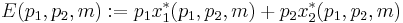 \,\! E(p_1,p_2,m):=p_1x_1^*(p_1,p_2,m)%2Bp_2x_2^*(p_1,p_2,m) 