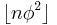 \lfloor n\phi^2\rfloor