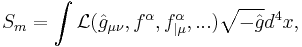 
S_m=\int{\mathcal L}({\hat g}_{\mu\nu},f^\alpha,f^\alpha_{|\mu},...)\sqrt{-{\hat g}}d^4x,
