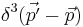  \delta^3(\vec{p'}-\vec{p}) 