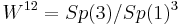 W^{12}=Sp(3)/Sp(1)^3